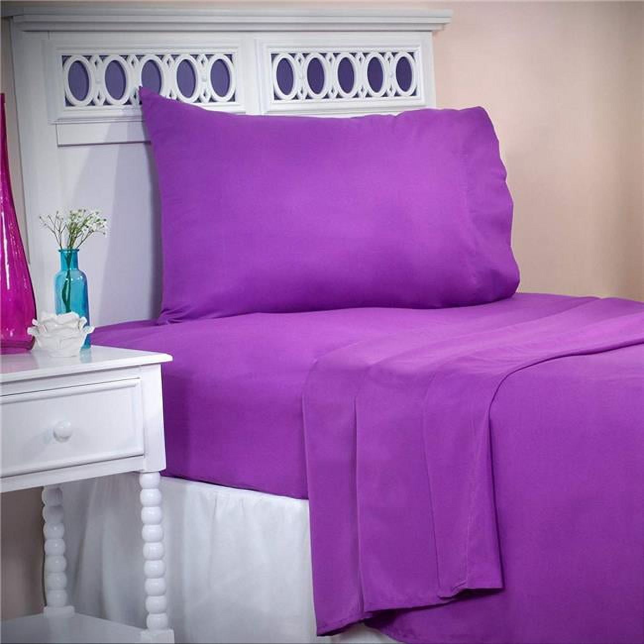 Bedford Home 66A-26089 Series 1200 3 Piece Somerset Homelet Set, Twin Size - Purple