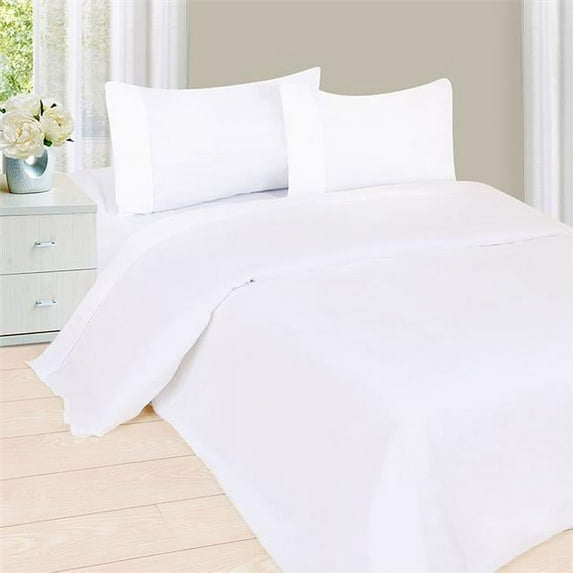 Bedford Homes 66A-34215 1200 Series 4 Piece King Size Sheet Set - White