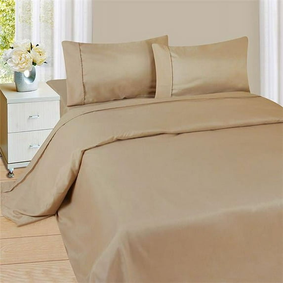 Bedford Homes 66A-34284 1200 Series 4 Piece Queen Size Sheet Set - Taupe