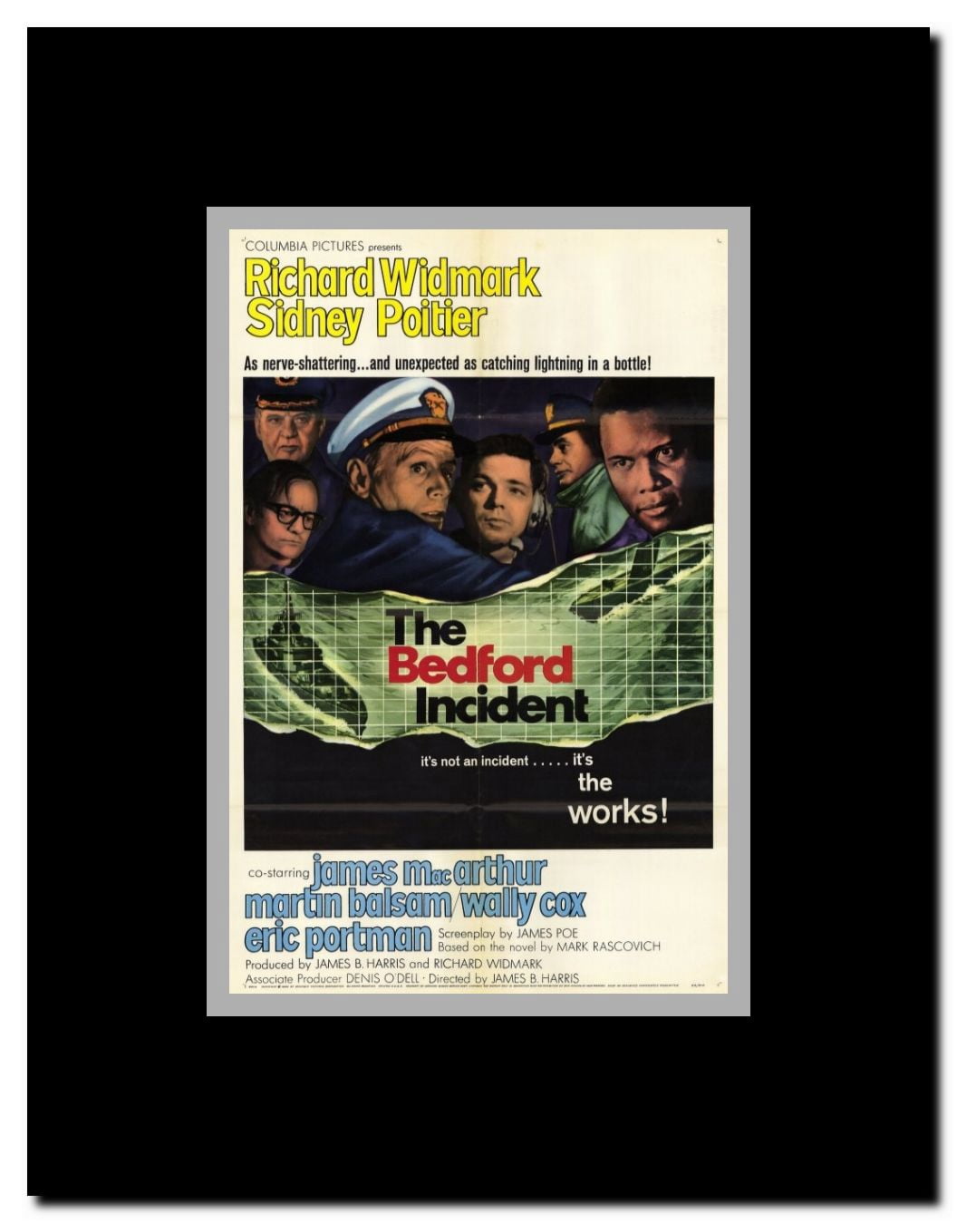 Bedford Incident Framed Movie Poster
