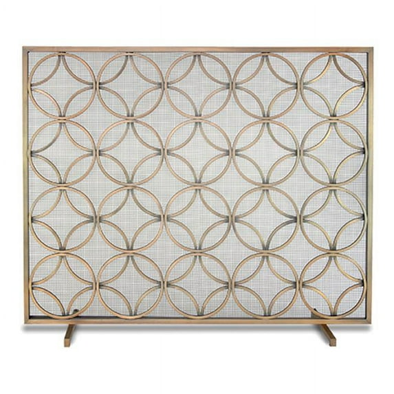 Bedford Single Panel Screen - Burnished Brass