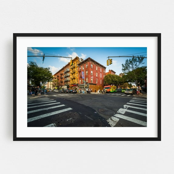 Bedford & Sixth - Brooklyn New York Photography Black Framed Wall Art Print 16 x 24 inches