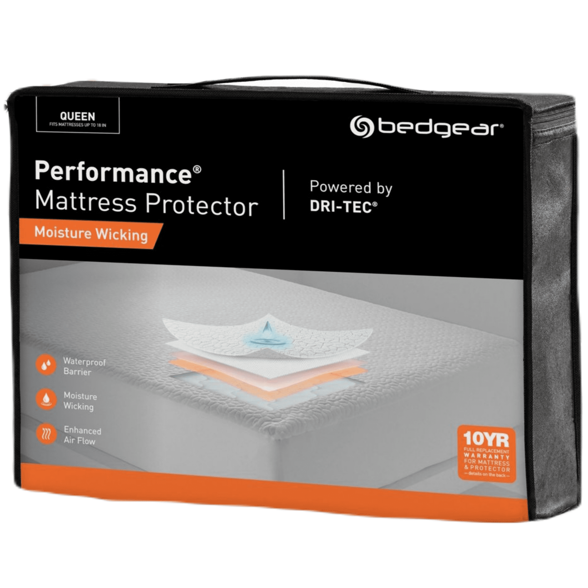 BEDGEAR Moisture Wicking Waterproof Fitted Mattress Protector, King