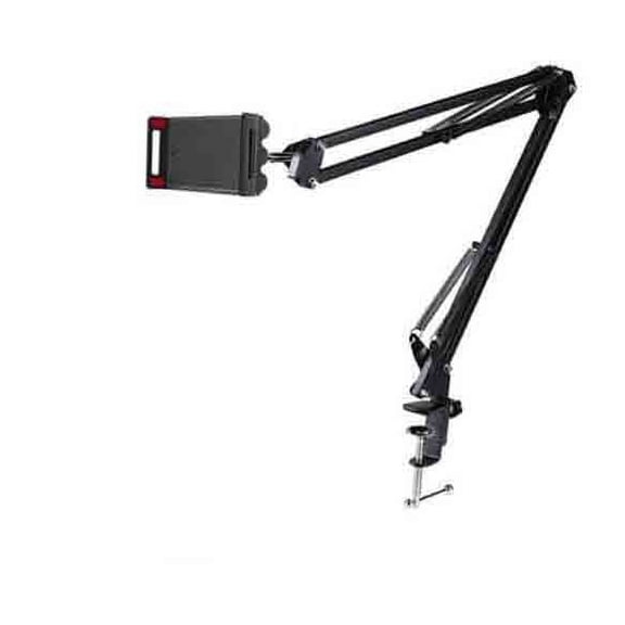 Bedhead Stand, Mobile Phone Holder, Tablet Mount With Adjustable Gooseneck And Non-Slip Cradle For Bedside And Desk Viewing