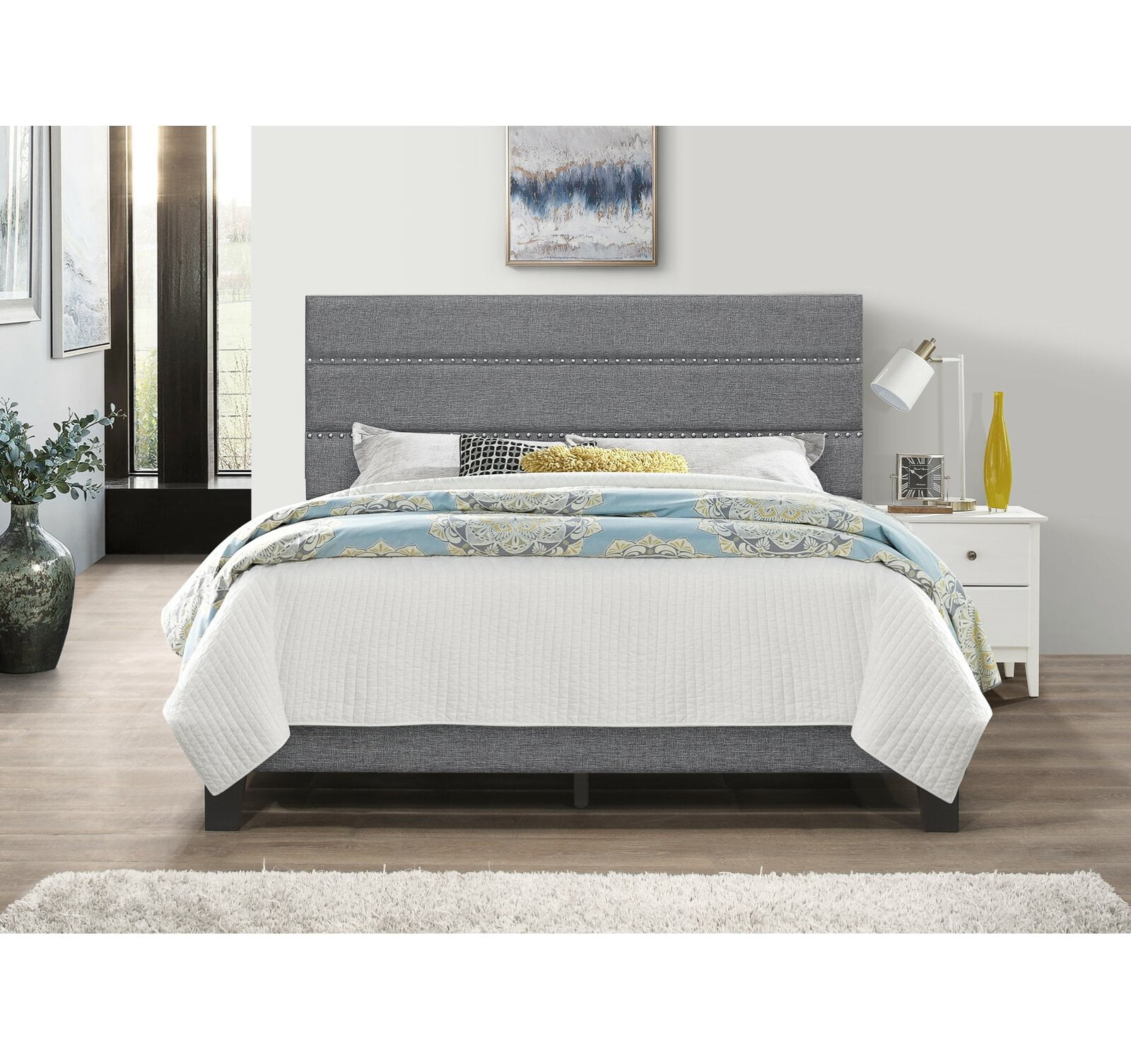 Bedias Tulsa Upholstered Platfoam Bed, Upholstered Yes, Clearance from
