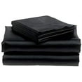 thumbnail image 1 of Bedify Bedding 100% Pure Silk Satin Sheet Set 4pcs, Silk Fitted Sheet 15" Deep Pocket Mattress fit,Silk Flat Sheet&Silk Pillowcases Set Soft Silk Sheets|Wrinkle Free Fade Resistant King/Black, 1 of 6