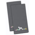 thumbnail image 1 of Bedlington Terrier Easter Gray Embroidered Towel Set of 2, 1 of 1