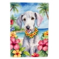 thumbnail image 1 of Bedlington Terrier Luau House Flag, 1 of 7