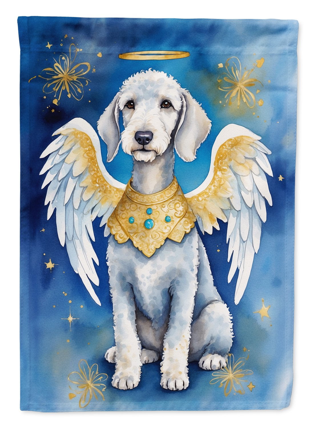 Bedlington Terrier My Angel House Flag 28 in x 40 in