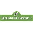 thumbnail image 1 of Bedlington Terrier Street Sign | Indoor/Outdoor | Dog Lover Funny Home Décor for Garages, Living Rooms, Bedroom, Offices | SignMission personalized gift | 36" Wide, 1 of 5