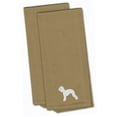 thumbnail image 1 of Bedlington Terrier Tan Embroidered Towel Set of 2, 1 of 1