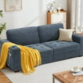 Bedluxury 89'' Comfy Sofa Couch for Living Room, Modern Deep Seat Couch