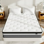 Bednew 10" Mattress with Gel Memory Foam, Pocket Springs, Medium Firm, Twin Mattress in a Box