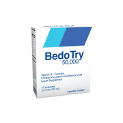 Bedoce Try Vitamin B12 - B Complex Liquid Supplement, Extreme Powerful Energy, 10 Ampoules