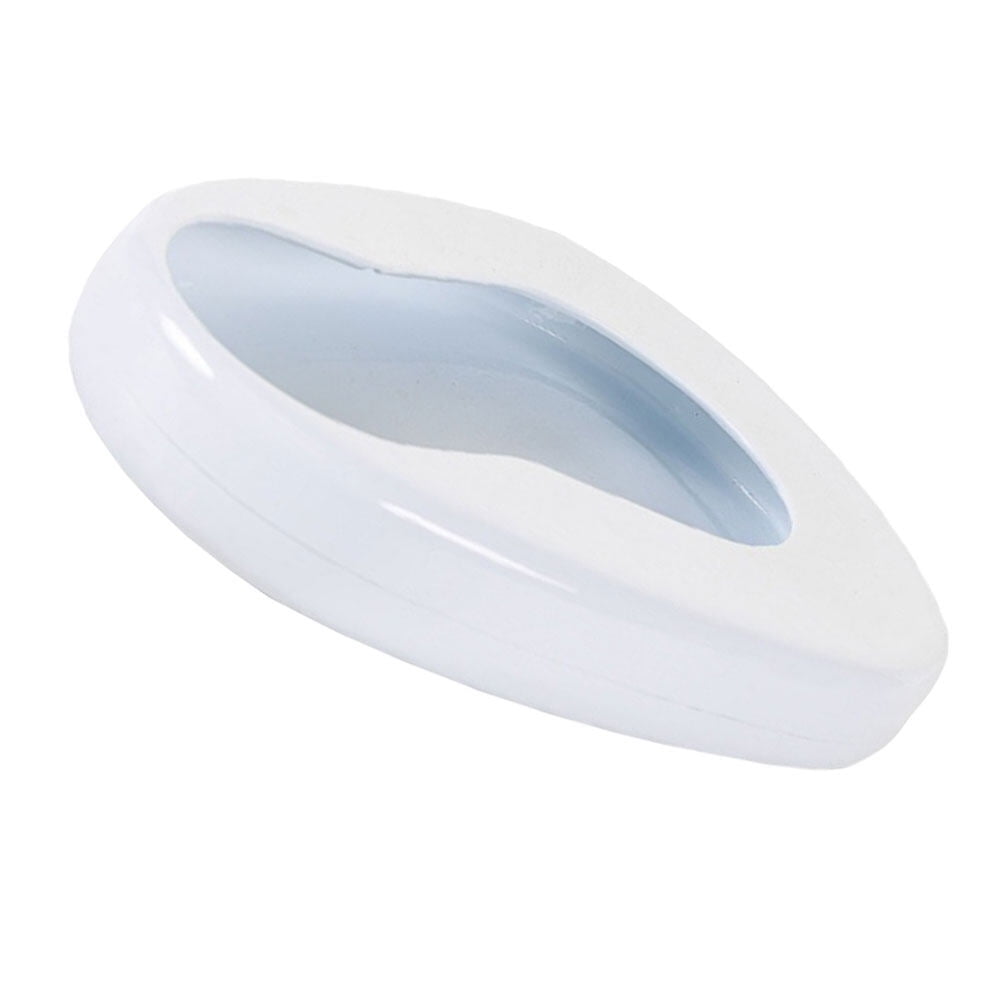 Bedridden Elderly Urinal Seat Toilet Portable Bedpan The Pee Jug with Cover Women's Enamel White
