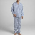thumbnail image 1 of Bedridden Patient Clothing, Hook and Loop Tear Away Cotton Patient Gowns Checkered Button Care Gown Pajama Sets for Post Surgery Dialysis Elderly Home Care Comfortable Hospital Gowns for Men, 1 of 3