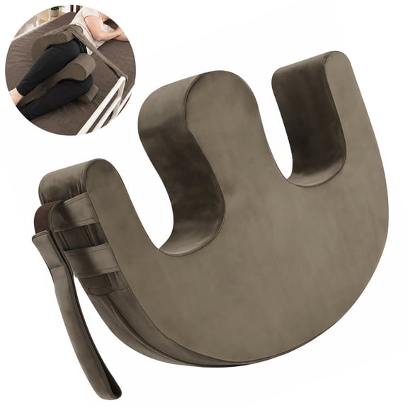 Bedridden Turning Aid, W-Shaped Support Cushion,High-Density Foam, Water-Resistant Textile, Leg Elevation Pillow for Side Sleeping