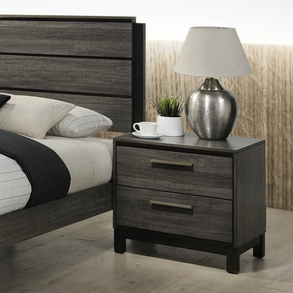 Bedroom 2 Nightstand, Antique Grey, Adds Character To Room 2 Nightstand In Enhances Ambiance