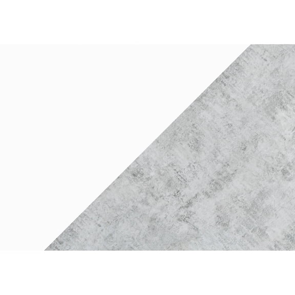 Bedroom Accent Console | Open Storage Base for Personal Items | Grey - White Particle Board | Solves Bedroom Organization