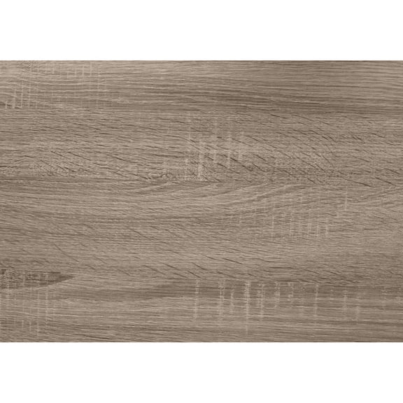 Bedroom Accent Table Console - Warm Dark Taupe, Three Tiered Open Concept Display Entryway Narrow Taupe Finish, For Living Room