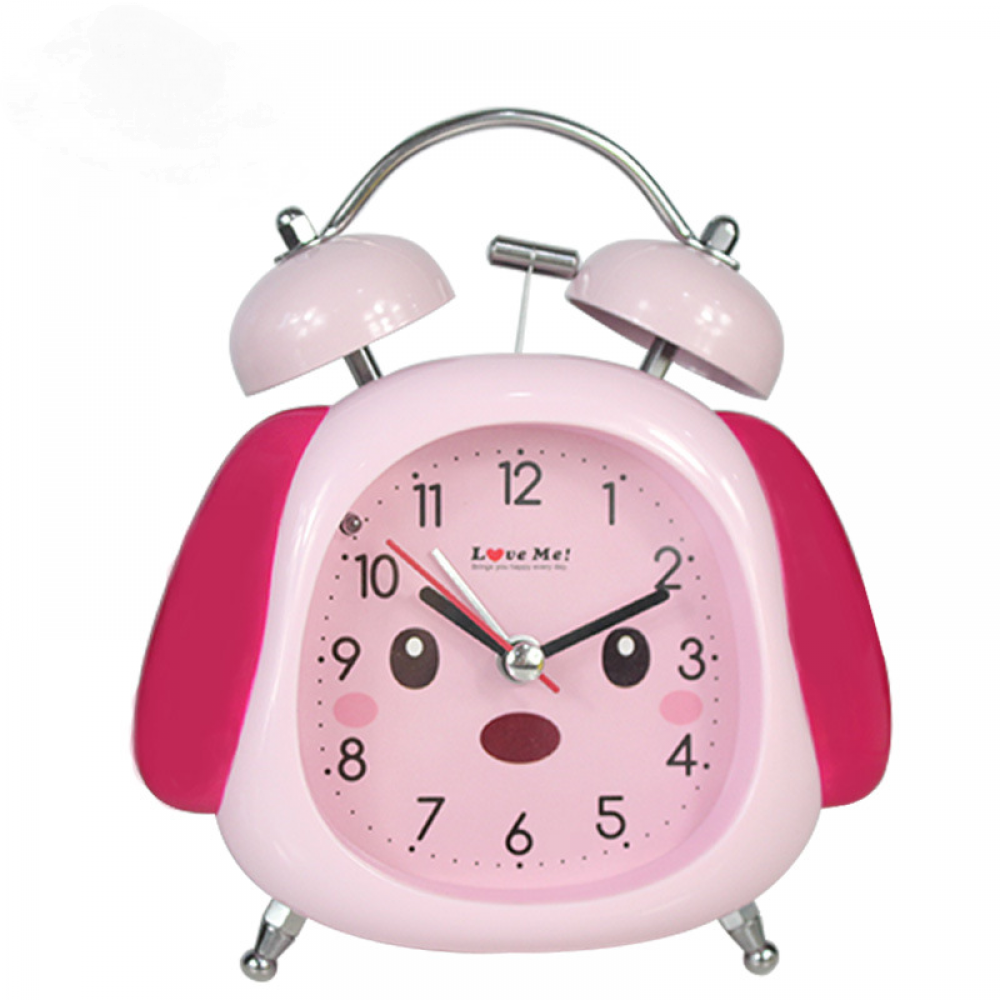 Bedroom Alarm Clock, Analog Cute Puppy Bell Alarm Clock , Student Home
