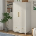thumbnail image 1 of Bedroom Armoires, Armoire Wardrobe Closet with Drawers, Wooden Wardrobe Cabinet, 1 of 8