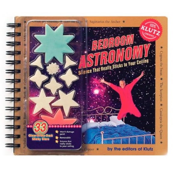 Pre-Owned Bedroom Astronomy: Science That Really Sticks to Your Ceiling Paperback Klutz, Inc.