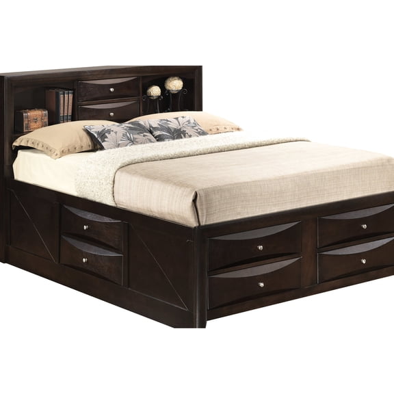 Bedroom Bed with Molded Resin Fronts / Multiple Colors to Complement Your Decor