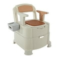 thumbnail image 1 of Bedroom Bedside Commode with Cover and Sensor Night Light 440lbs Load Capacity, 1 of 9