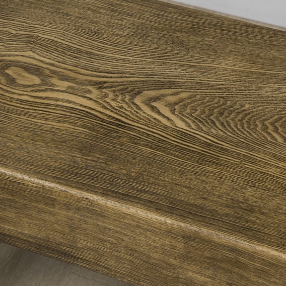 Bedroom Benches Garden Bench with Metal Legs, Rustic Wood Effect Concrete Entryway Bench, End of Bed Bench, Indoor Outdoor Use for Patio, Park, Porch and Lawn, Natural and Black,Bedroom Benches With