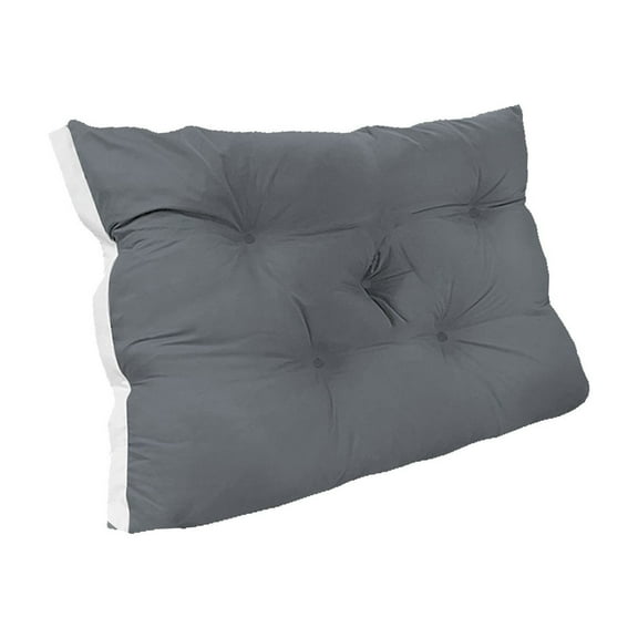 Bedroom Beside Cushion Twin Headboard Pillow for College Dorm Long Backrest Positioning Support for Sleeping Reading Backrest Pillow, 20x24in