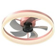thumbnail image 1 of Bedroom Ceiling Fan with Lights, Low Profile Ceiling Fan Light with App & Remote Contorl, Flush Mount Fan Light with 5 Blades and 6 Wind Speeds for Bedroom Living Room (Pink), 1 of 9