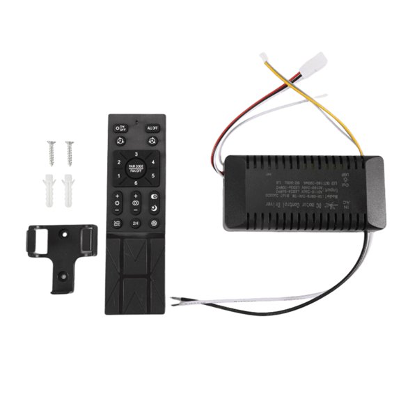 Bedroom Ceiling Fan Remote Control Kit for Seniors and families, 6-Speed Adjustable, Batteries Not Included
