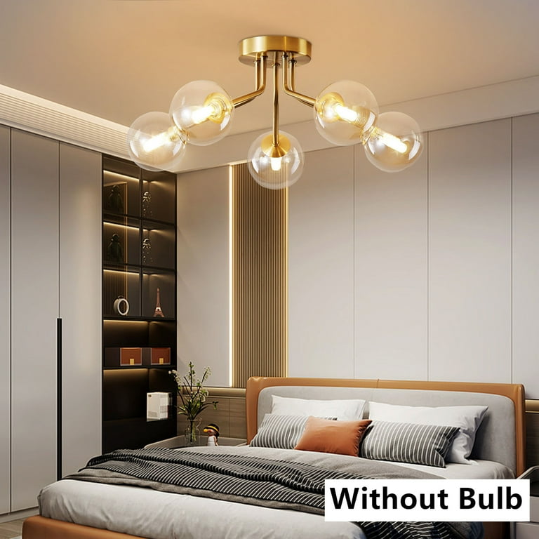 Bedroom Ceiling Light Fixture LED Chandelier Flush Mount Pendant