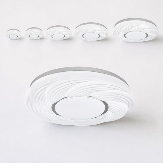 Bedroom Ceiling Light, Modern Ceiling Lights Flush Mount for Cozy Bedroom and Small Room Lighting, Flush Mount Light Fixture 12X2 Inch Circular Unit, Light for Bedroom 48W High