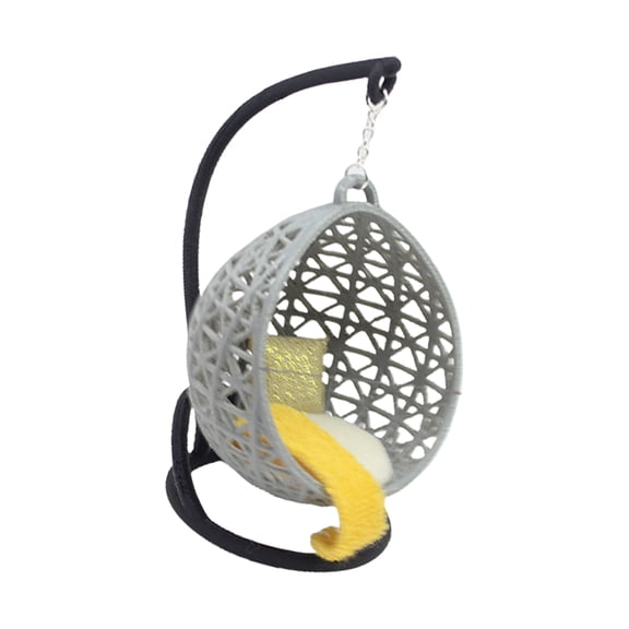 Bedroom Chair Hammock Miniature Furniture Model for Dolls Houses Accessory Realistic Swing Playset Basket