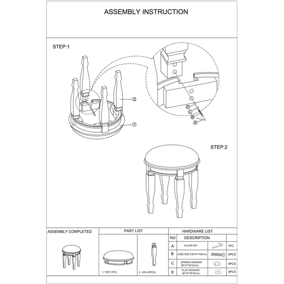Bedroom Classic Vanity Set Wooden Carved Mirror Stool Drawers Antique Grey Finish On-Site