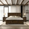 thumbnail image 1 of Bedroom Collection: Queen Panel Bed & 2 Nightstands In Antique Shade 3 : Classic Walnut Finish, 1 of 5