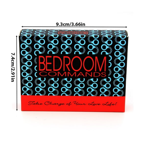 Bedroom Commands Romantic Couple Conversation & Activity Prompt Card Game, Mature Lighthearted Intimacy Bond Deck for Adult Partners, Fun Date Night Entertainment Game for Couples At Home