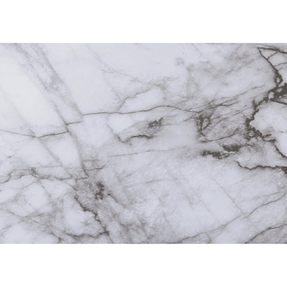 Bedroom Console Table - Contemporary 3 With White Top And Robust Black Metal Support, Entryway Choice Element Accent Marble-like Finish Stable Frame, Furniture