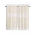 thumbnail image 1 of Bedroom Curtains 63 Inches length, Geometric Boho, Window Treatment Curtain Drapes, Abstract Minimalistic Beige Stripes Polka Dot Rod Pocket Curtain Panels for Living Room Kitchen, 42"x63", 2 Panels, 1 of 7
