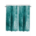 thumbnail image 1 of Bedroom Curtains 63 Inches length, Teal Window Treatment Curtain Drapes, Retro Oil Painting Modern Abstract Art Aesthetics Rod Pocket Curtain Panels for Living Room Kitchen, 42"x63", 2 Panels, 1 of 7