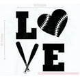 thumbnail image 1 of Bedroom Décor Love Softball Teen Vinyl Letters Wall Decals Girls Sports 23x30-Inch Black, 1 of 5