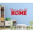 thumbnail image 1 of Bedroom Décor No Place Like Home Softball Wall Decals Vinyl Lettering Art 28x11-Inch Cherry Red, 1 of 6
