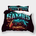 thumbnail image 1 of Bedroom Decor Bedspreads Teen Adult Cool Comforter Cover Pillowcase Gamepad Printed Bed Set,King (90"x104"), 1 of 5