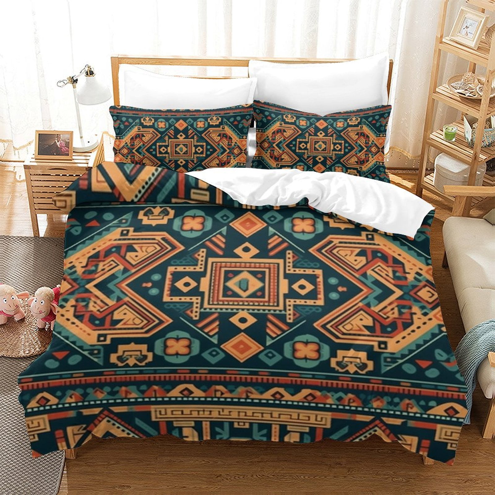 Bedroom Decor Bohemian Style Duvet Cover Set Quilt Cover Pillowcase ...