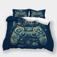thumbnail image 1 of Bedroom Decor Fantasy Game Controller Printed Comforter Cover Pillowcase Boys Men Bed Set,Full (80"x90"), 1 of 5