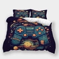 thumbnail image 1 of Bedroom Decor Fantasy Game Controller Printed Comforter Cover Pillowcase Boys Men Bed Set,King (90"x104"), 1 of 5