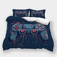 thumbnail image 1 of Bedroom Decor Fantasy Game Controller Printed Comforter Cover Pillowcase Boys Men Bed Set,Queen (90"x90"), 1 of 5