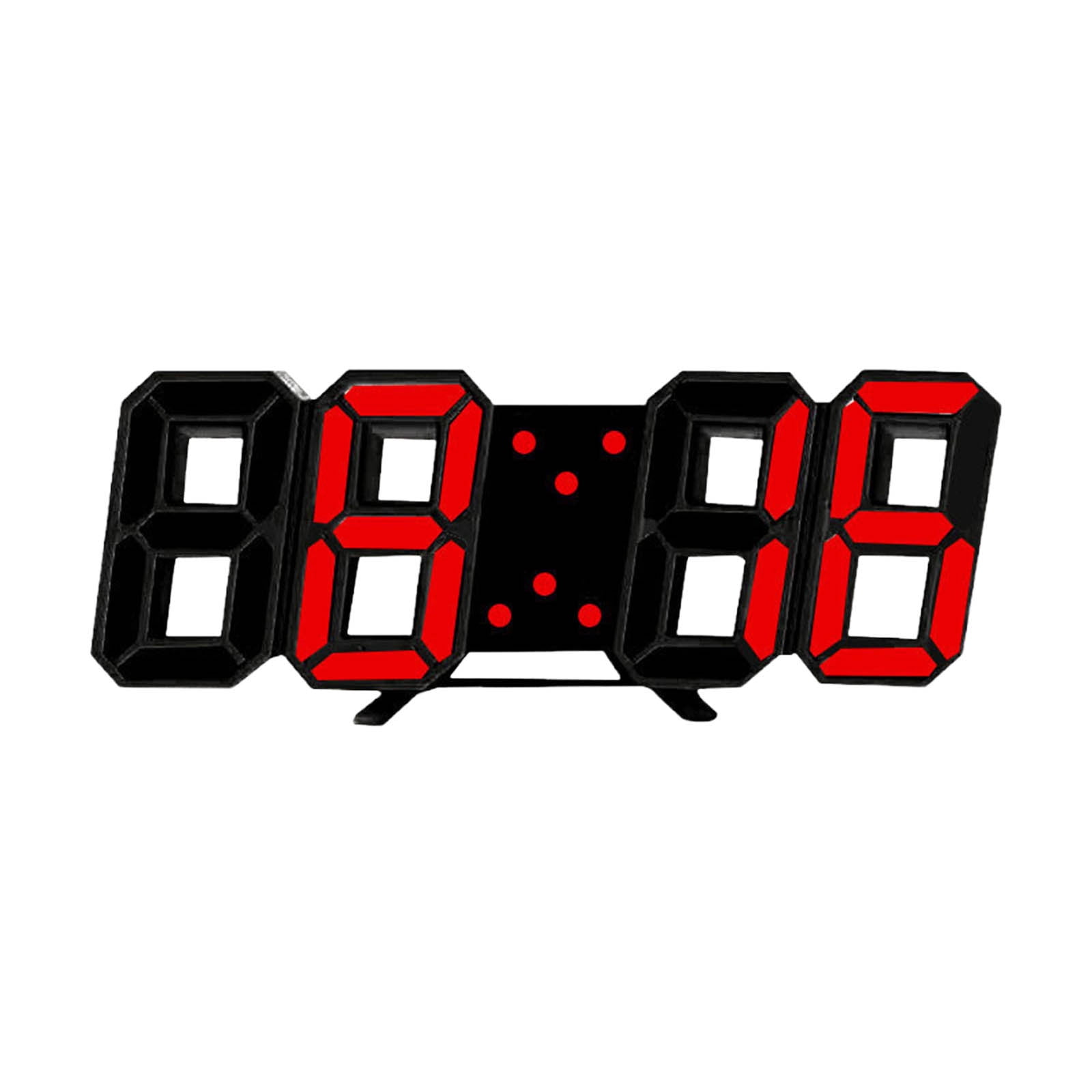 Bedroom Decor Qwtwty LED Digital Clock Wall Deco Glowing Night Mode ...
